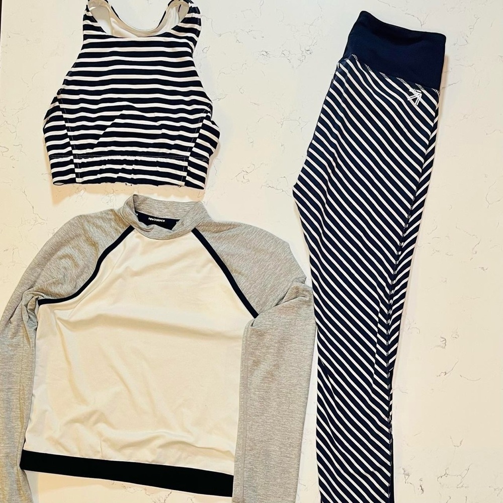 Striped Activewear Set